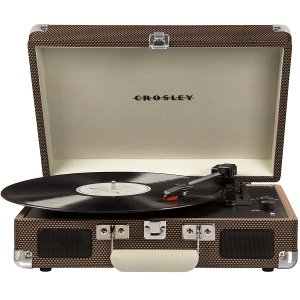 фото Виниловый проигрыватель crosley cruiser deluxe, tweed (cr8005d-tw4)