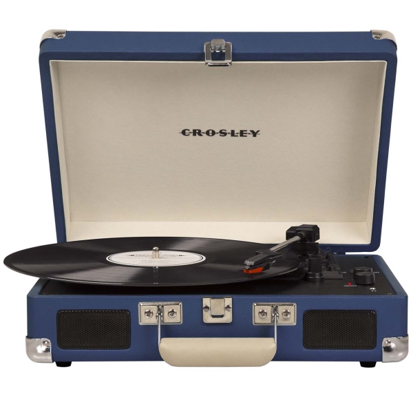 фото Виниловый проигрыватель crosley cruiser deluxe, blue (cr8005d-bl4)