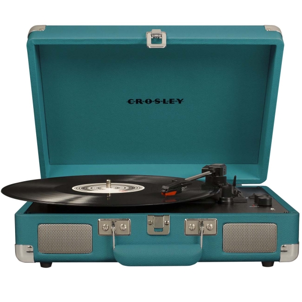 фото Виниловый проигрыватель crosley cruiser deluxe, teal (cr8005d-tl4)