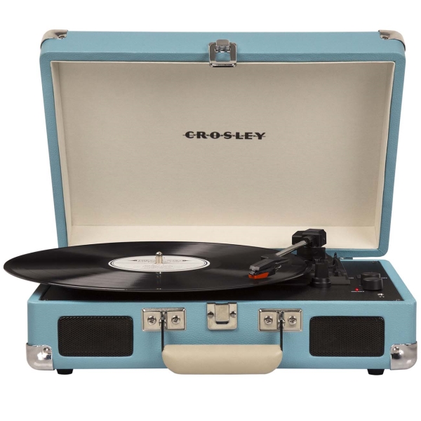 фото Виниловый проигрыватель crosley cruiser deluxe, turquoise (cr8005d-tu4)