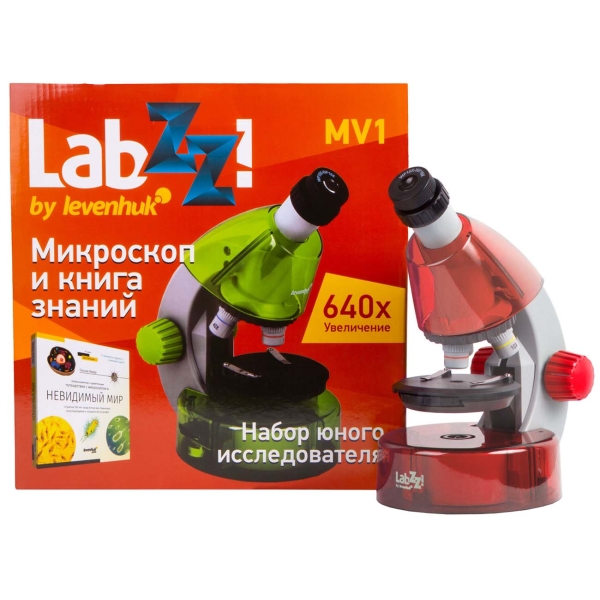 Levenhuk LabZZ MV1 Orange + книга (77624)