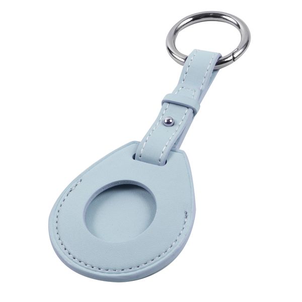 Изображение товара Чехол-брелок для AirTag Red Line кожа голубой