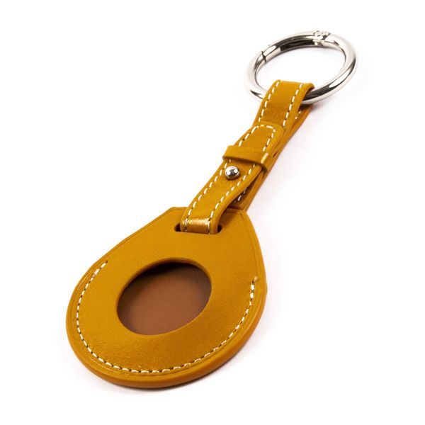 Изображение товара Чехол-брелок для AirTag Red Line кожа желтый