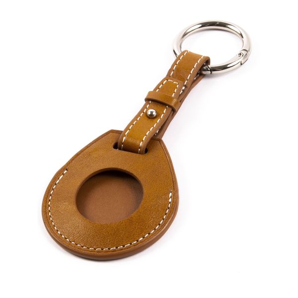 Изображение товара Чехол-брелок для AirTag Red Line кожа коричневый