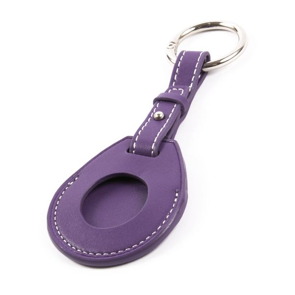 Изображение товара Чехол-брелок для AirTag Red Line кожа фиолетовый