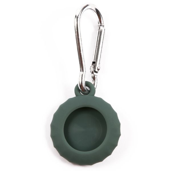 Изображение товара Чехол-брелок для AirTag Red Line круг силикон зеленый