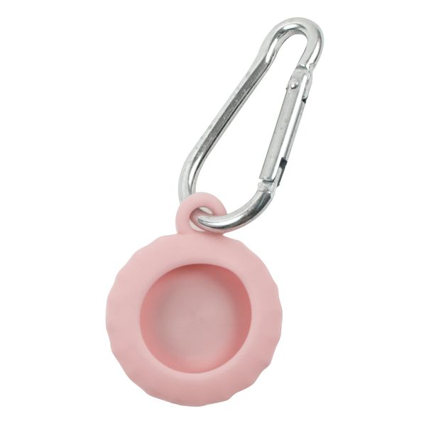 Изображение товара Чехол-брелок для AirTag Red Line круг силикон розовый