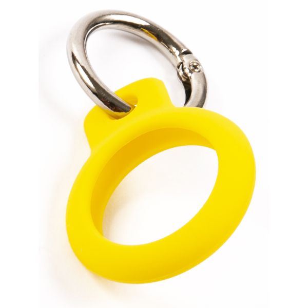 Изображение товара Чехол-брелок для AirTag Red Line двусторонний силикон желтый