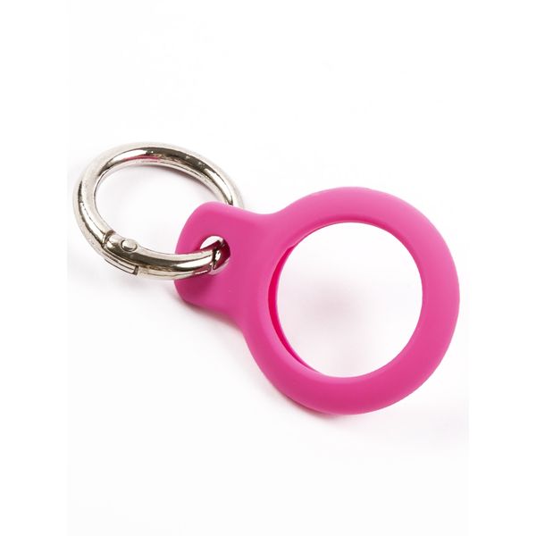 Изображение товара Чехол-брелок для AirTag Red Line двусторонний силикон розовый