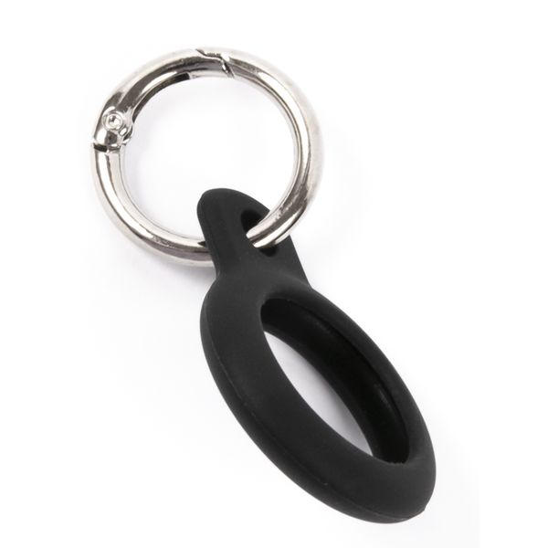 Изображение товара Чехол-брелок для AirTag Red Line с кольцом, черный