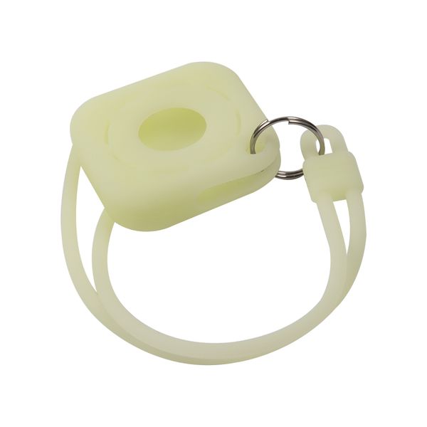 Изображение товара Чехол-подвеска для AirTag Red Line квадат силикон светящийся зеленый