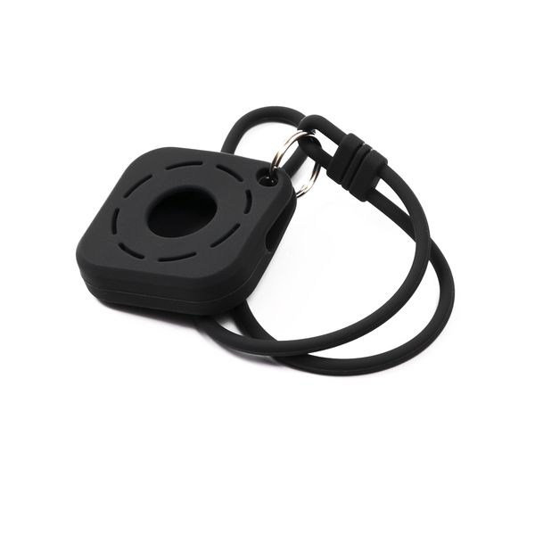 Изображение товара Чехол-подвеска для AirTag Red Line квадат силикон черный