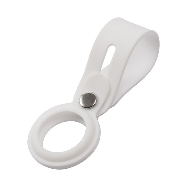 Изображение товара Чехол-подвеска для AirTag Red Line с зажимом силикон белый