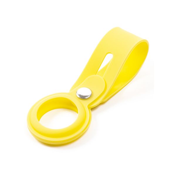 Изображение товара Чехол-подвеска для AirTag Red Line с зажимом силикон желтый