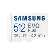 Изображение товара Карта памяти microSDXC Samsung 512Gb Class10 UHS-I U3+ SD Adapter (MB-MC512KA)