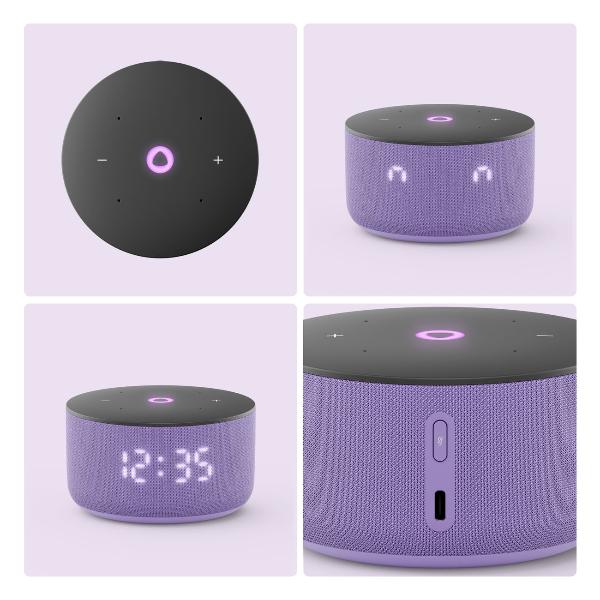 Изображение товара Восстановленная умная колонка Яндекс Станция Мини 3 с Алисой на YandexGPT лиловая, отличный