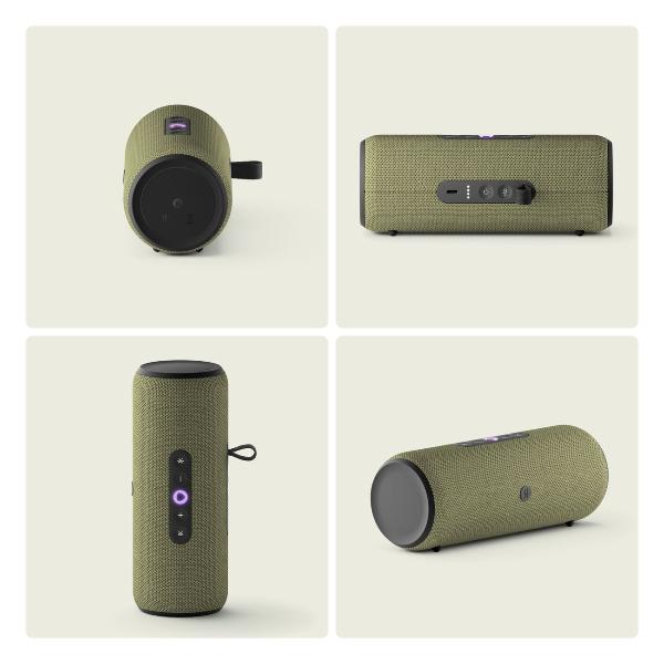 Изображение товара Восстановленная умная колонка Яндекс Станция Стрит с Алисой, зеленая, 30 Вт, как новый