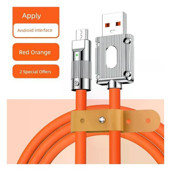 Изображение товара Кабель для смартфона Hewei Android Micro USB 2м 4А быстро зарядка Изображение товара Кабель для смартфона Hewei Android Micro USB 2м 4А быстро зарядка