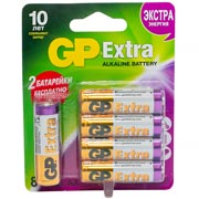 Изображение товара Батарейки GP АА пальчиковые алкалиновые Extra Alkaline, набор 10 шт (15AXA21-BC10)