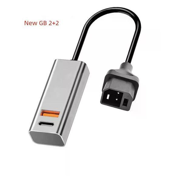 Изображение товара Автомобильное зарядное устройство UNIMALL GB 2+2 для смартфонов и электромобилей