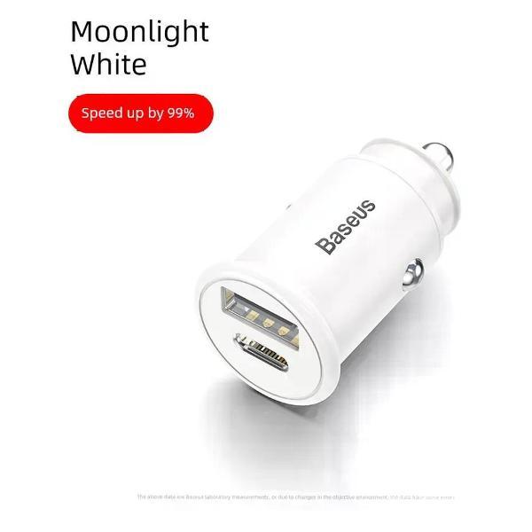 Изображение товара Автомобильное зарядное устройство BASEUS Smart с двумя USB портами 30W Изображение товара Автомобильное зарядное устройство BASEUS Smart с двумя USB портами 30W
