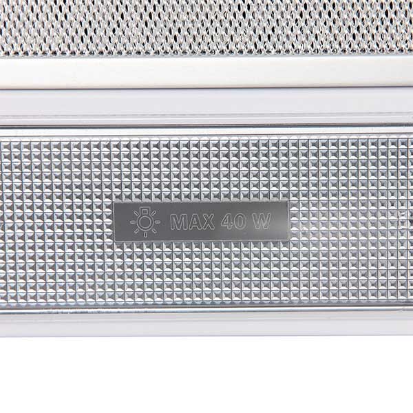 Изображение товара Вытяжка встраиваемая в шкаф Krona Kamilla 2M 600 нержавеющая сталь/белый