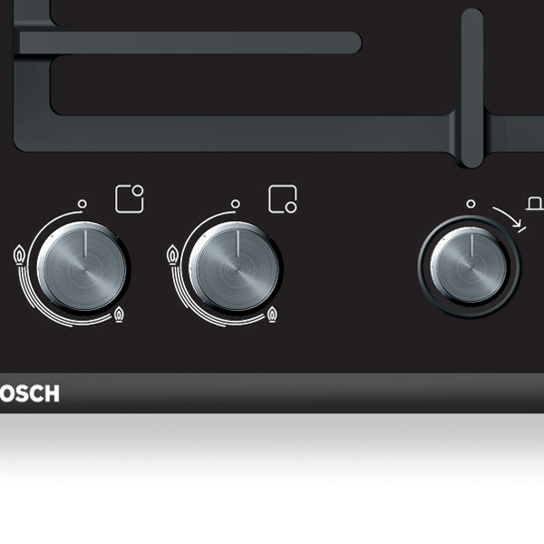 Изображение товара Встраиваемая газовая панель независимая Bosch PRP626M70E
