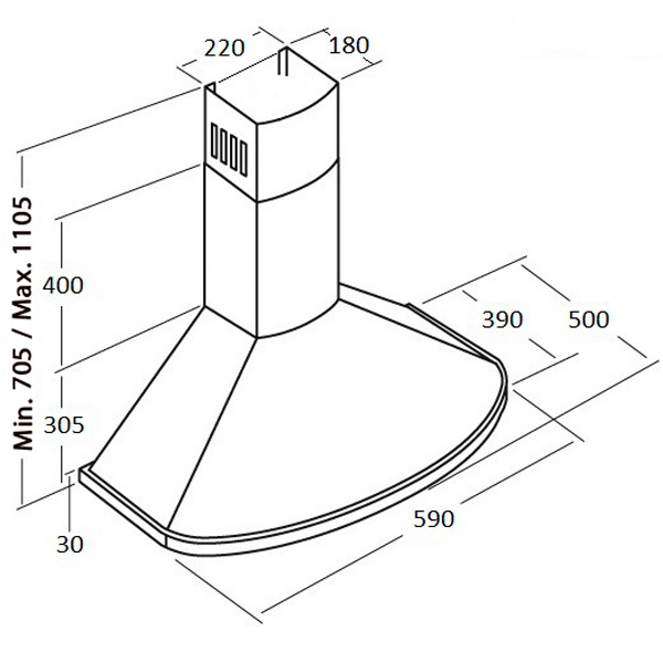 Изображение товара Вытяжка Kuppersberg Bona 60 C Bronze