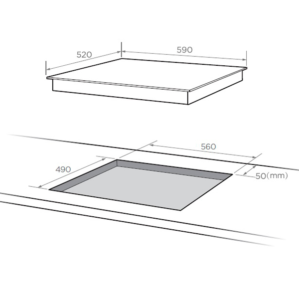 Изображение товара Встраиваемая электрическая панель Midea MCH 64464 X