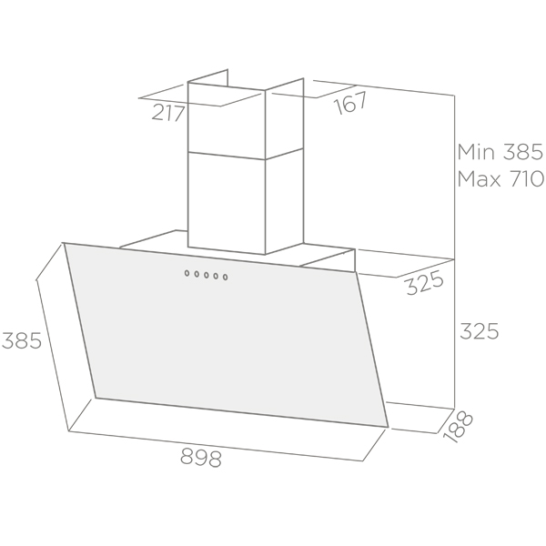 Изображение товара Вытяжка Elica SHIRE IX BL/A/90