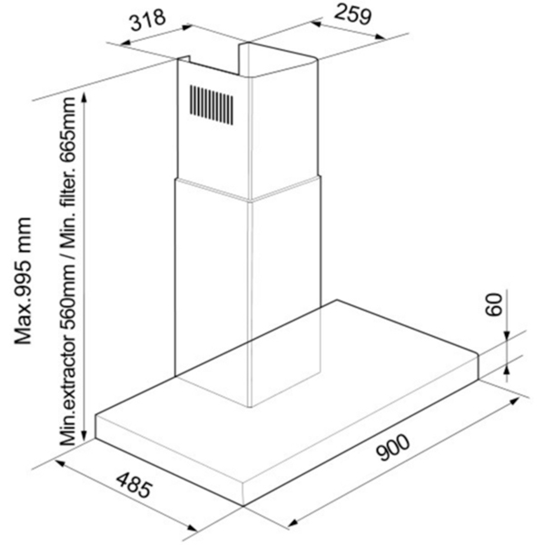Изображение товара Вытяжка Korting KHC 9770 X