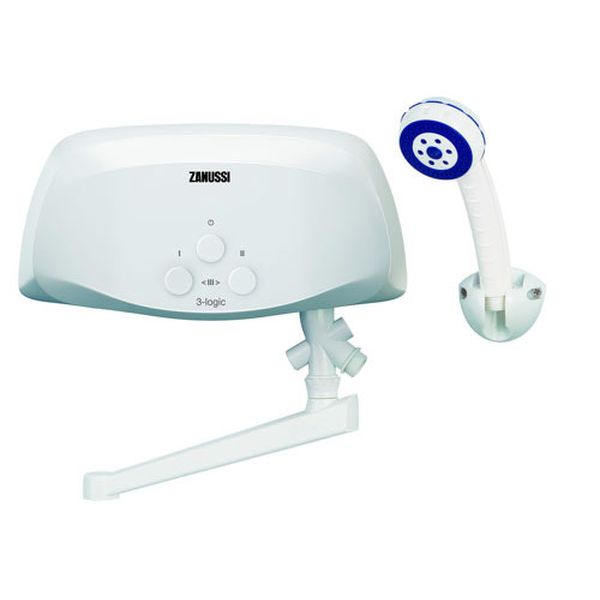 Изображение товара Водонагреватель проточный Zanussi 3-logic 5,5 TS (душ+кран)