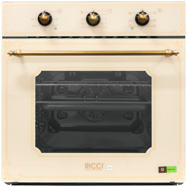 Духовой шкаф ricci rgo 610 bl