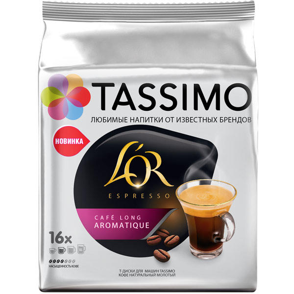 фото Кофе в капсулах tassimo lor espresso cafe long aromatique 5х110,4г