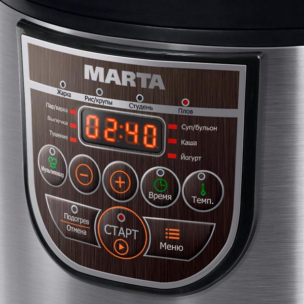 Изображение товара Мультиварка Marta MT-4324 Black/Pearl