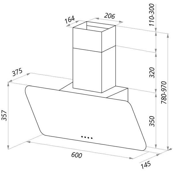 Изображение товара Вытяжка Maunfeld DREAM 60 Inox GlassGRAFIT