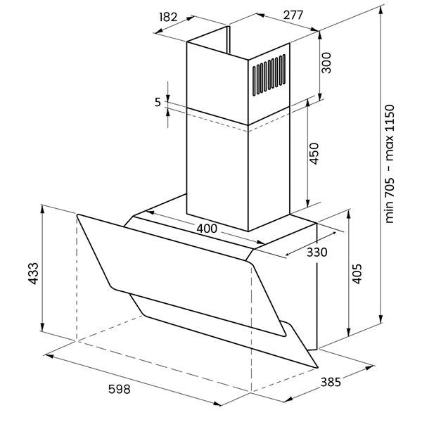 Изображение товара Вытяжка Kuppersberg F 600 C бежевая