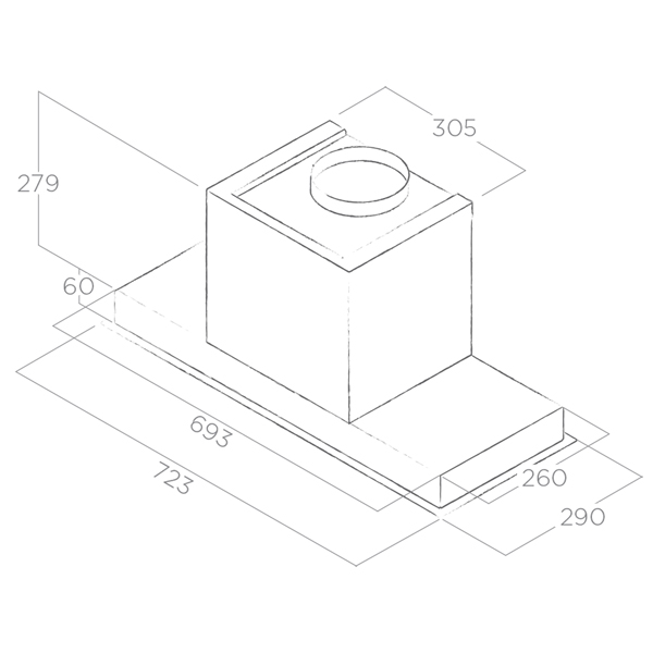 Изображение товара Вытяжка полностью встраиваемая Elica HIDDEN 2.0 IXGL/A/90
