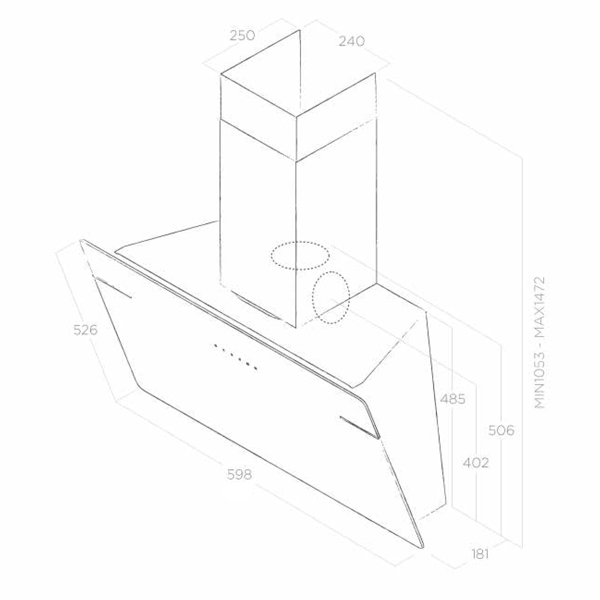 Изображение товара Вытяжка Elica L'ESSENZA BL/A/60 Black