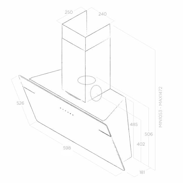 Изображение товара Вытяжка Elica L'ESSENZA WH/A/60