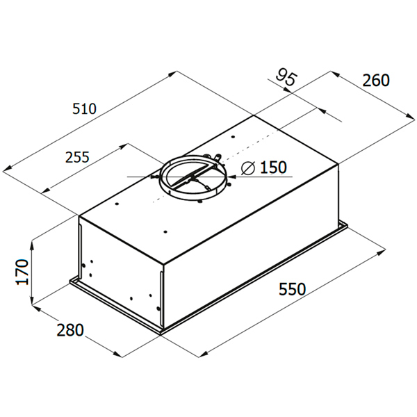 Изображение товара Вытяжка полностью встраиваемая Monsher INNA 55 B