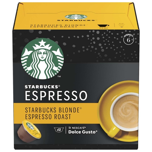 Starbucks Blonde Espresso Roast для Nescafe DolсeGusto,12шт