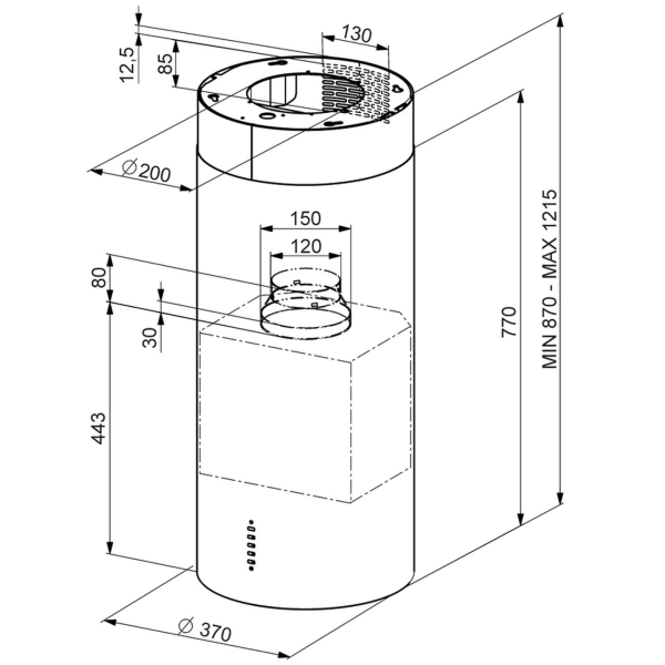Изображение товара Островная вытяжка Smeg KIR37XE