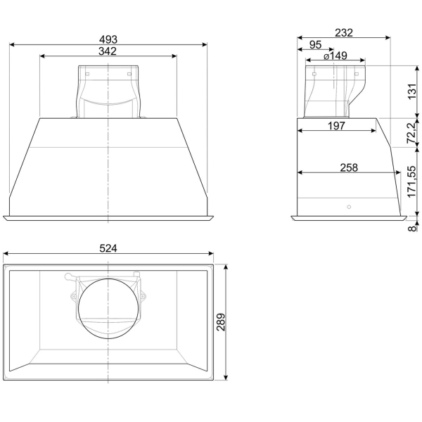 Изображение товара Вытяжка полностью встраиваемая Премиум Smeg KSEG7XSA