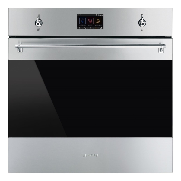 фото Электрический духовой шкаф smeg sf6303tpx