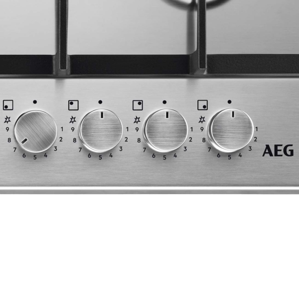 Изображение товара Встраиваемая газовая панель независимая AEG HGR6436SM