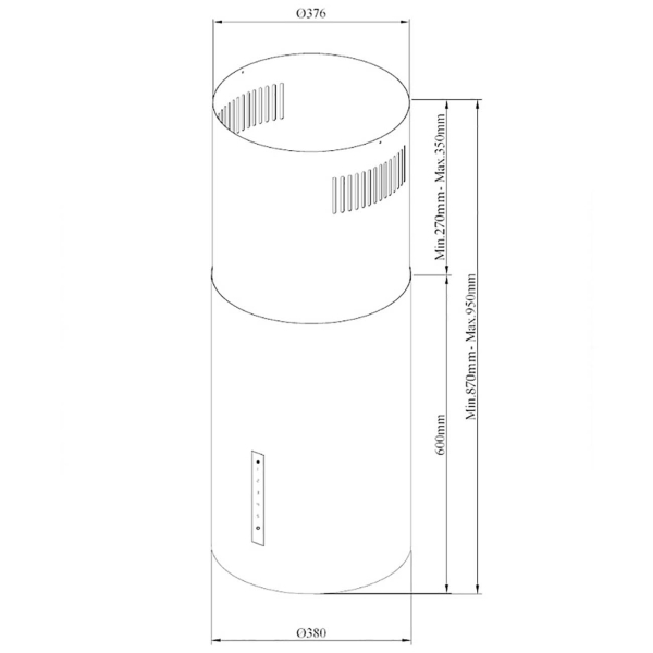 Изображение товара Островная вытяжка Korting KHA 39970 N Cylinder