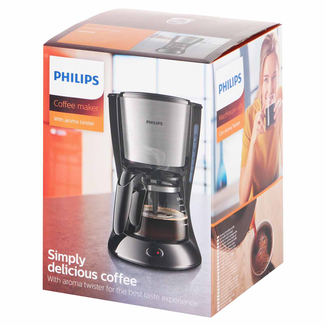 Купить Кофеварка капельного типа Philips HD7435/20 в каталоге интернет  магазина М.Видео по выгодной цене с доставкой, отзывы, фотографии - Москва