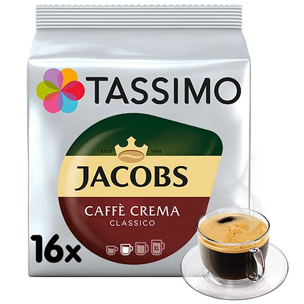 фото Кофе в капсулах tassimo jacobs caffe crema 5 шт.