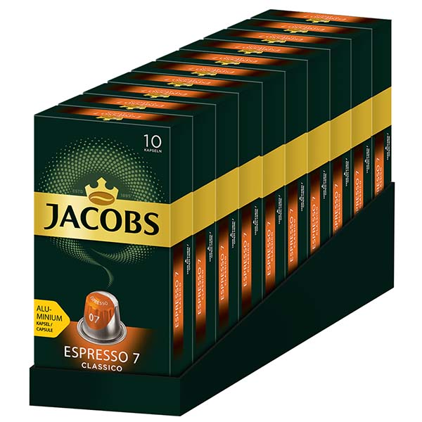 фото Кофе в капсулах jacobs espresso 7 classico 10 шт.